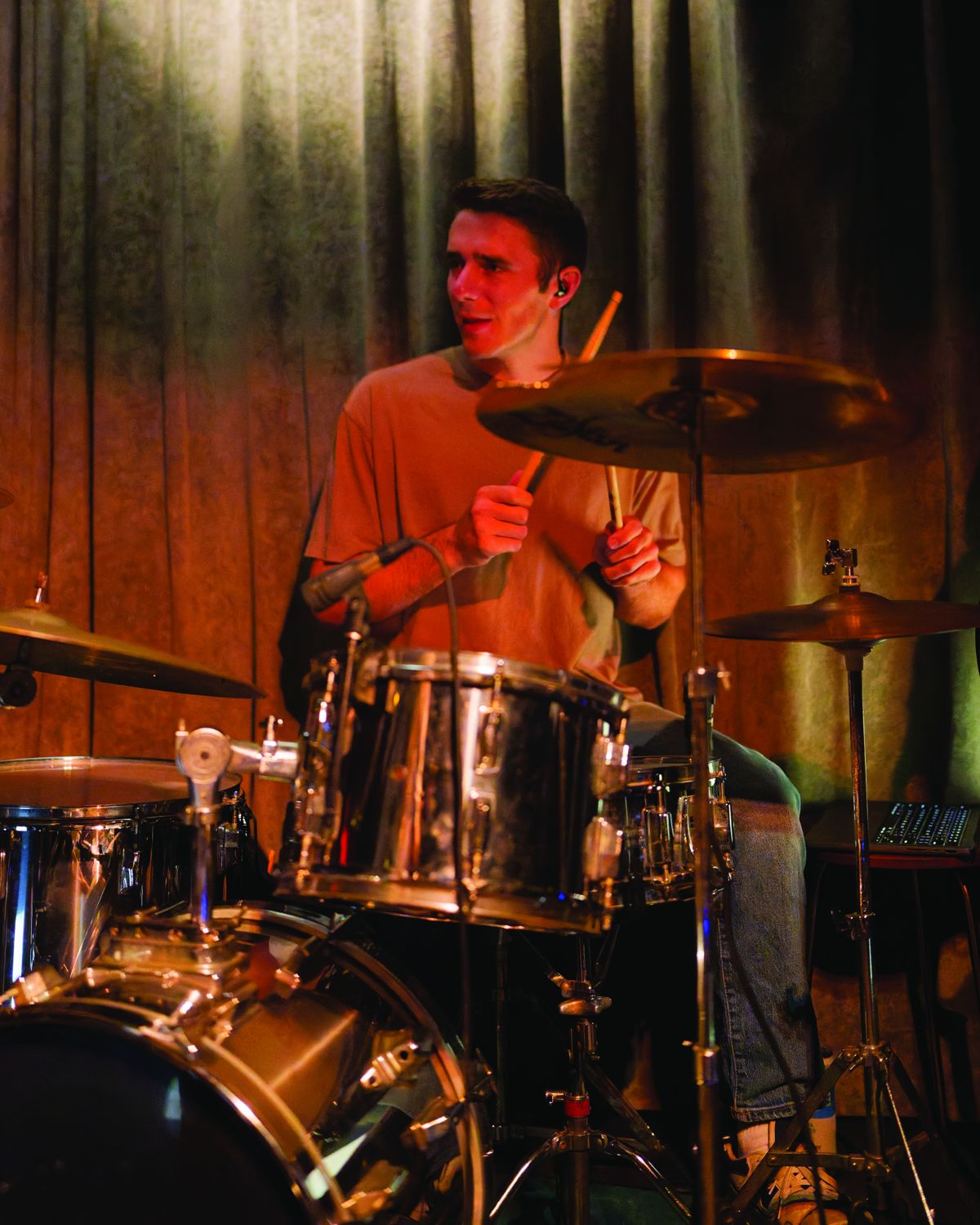 Drummer playing